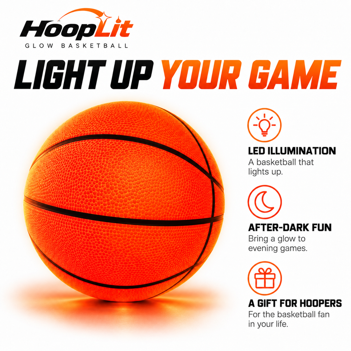 HoopLit™ Glow Basketball