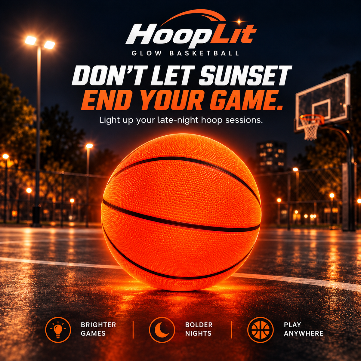 HoopLit™ Glow Basketball